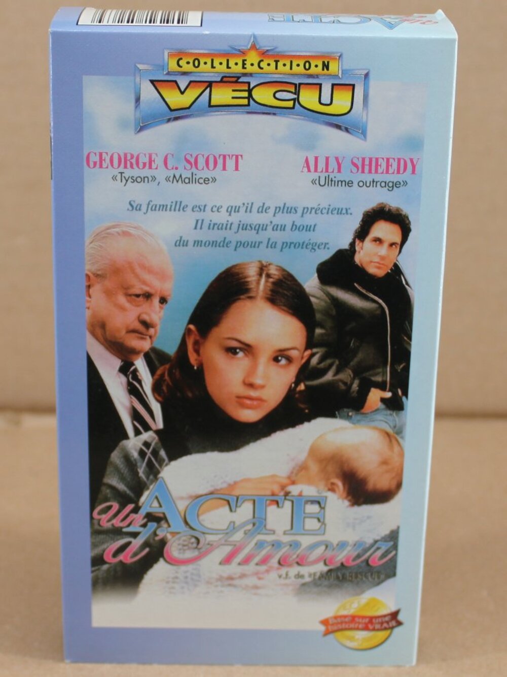 Un Acte D'amour/ Family Rescue (VHS)(French) Fait Vécu Tested